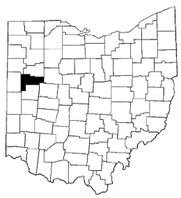 Auglaize County map