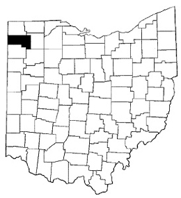 Defiance County map