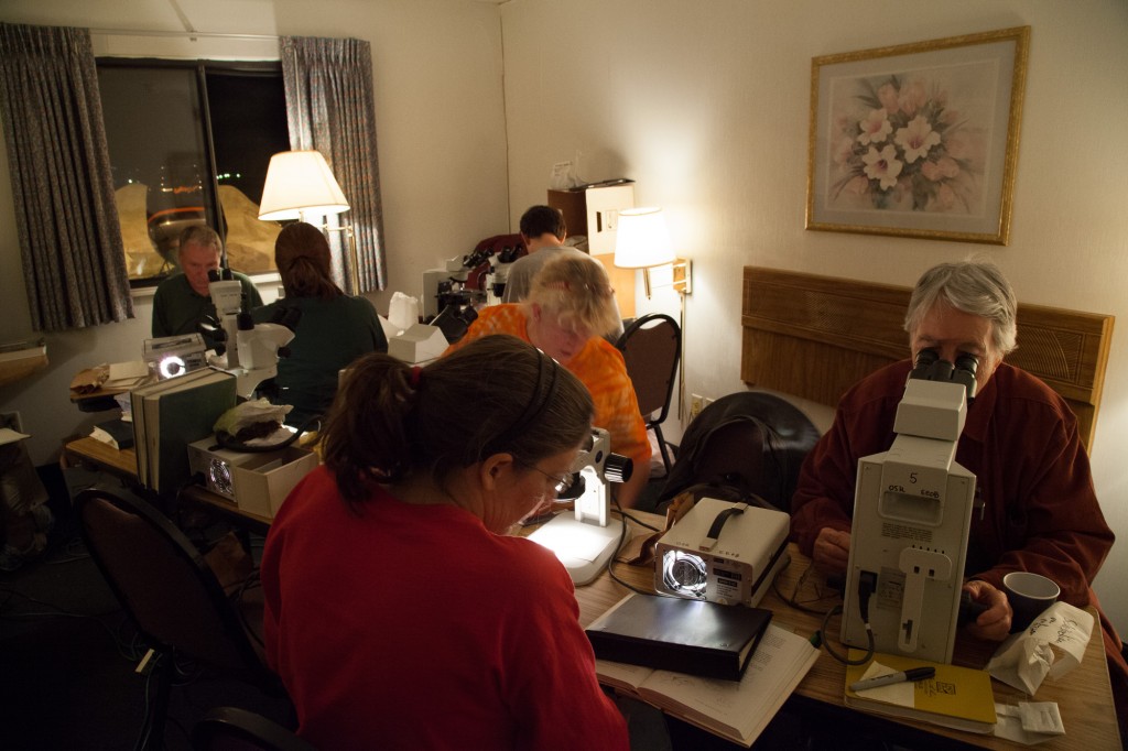 The scope room is a specimen identification lab. 